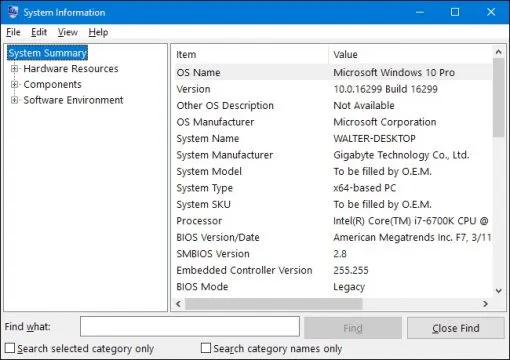 How to check my pc specs